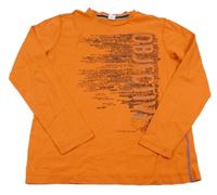 Cihlové triko s nápisy S. Oliver