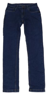 Tmavomodré skinny rifle C&A