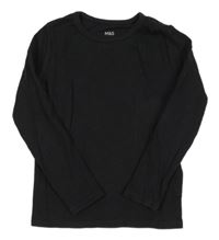 Černé žebrované triko M&S