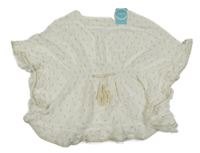 Nové - Smetanová třpytivá plážová tunika