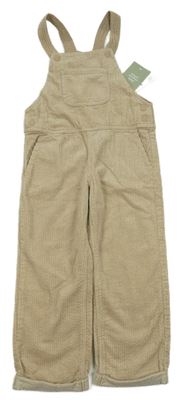 Nové - Béžové manšestrové laclové kalhoty H&M