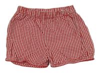 Červeno-bílé kostkované kraťasy H&M