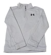 Šedá melírovaná sportovní mikina s logem Under Armour