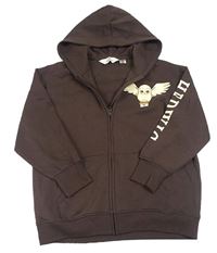 Hnědá propínací mikina s Hedvikou a kapucí - Harry Potter H&M