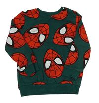 Tmavozelená mikina se Spidermanem George