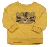 Okrová mikina s tygrem Primark