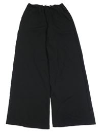Černé široké lehké kalhoty H&M