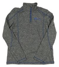 Šedo-černá melírovaná thermo mikina Crivit