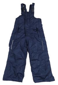 Tmavomodré šusťákové laclové funkční oteplovačky Impidimpi