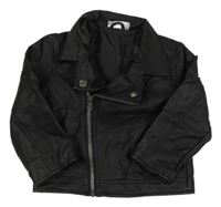 Černý koženkový křivák Ergee