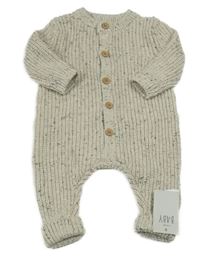 Nové - Světlebéžový pletený overal George