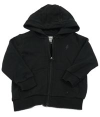 Černá propínací mikina s kapucí F&F