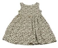 Smetanovo-hnědé leopardí šaty F&F