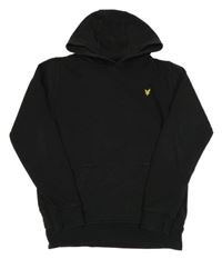 Černá mikina s nášivkou a kapucí Lyle&Scott