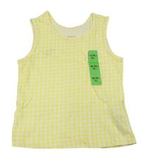 Žluto-bílý kostkovaný top Primark