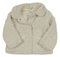 Smetanový huňatý podšitý kabátek M&S