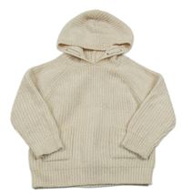 Smetanový žinylkový svetr s kapucí Pep&Co