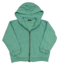 Zelená propínací mikina s kapucí Next