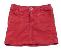 Fuchsiová manšestrová sukně Okaidi