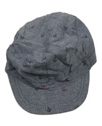 Tmavomodrá kšiltovka s kotvami 