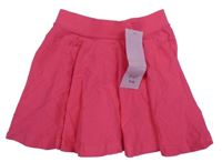 Nové - Fuchsiová bavlněná sukně F&F