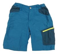 Modré outdoorové kraťasy Quechua
