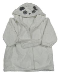 Bílý froté župan s kapucí - Panda M&S