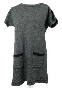 Dámské tmavomodré melírované teplákové šaty s kapsami Jack Wills 