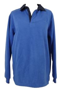 Pánská modrá fleecová mikina s límečkem Southbay 