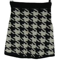 Dámská černo-smetanová vzorovaná pletená sukně Primark 