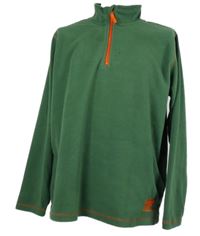 Pánská zelená fleecová mikina Toptex 