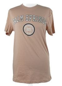 Pánské starorůžové tričko s nápisem Primark 