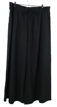 Dámské černé volné kalhoty 