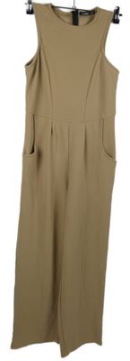 Dámský béžový culottes kalhotový overal Boohoo