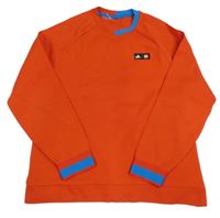 Červeno-modrá mikina s logem Adidas