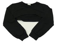 Černá crop mikina Shein