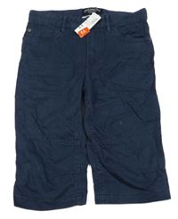 Nové - Tmavomodré capri rifle H&M