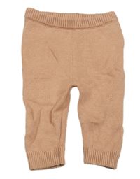 Světlerůžové pletené kalhoty F&F