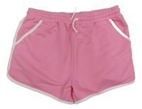 Růžovo-bílé tpelákové kraťasy Primark