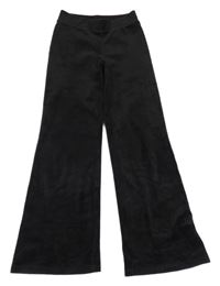 Černé sametové flare legíny H&M