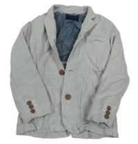 Šedo-bílé melírované sako Next