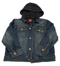 Tmavomodrá riflová bunda s kapucí S. Oliver