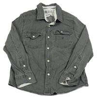 Tmavošedá riflová košile 