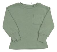 Zelený lehký svetr s kapsou Primark