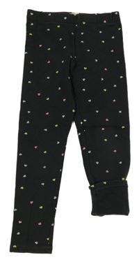 Tmavošedé legíny se srdíčky H&M