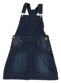 Tmavomodré riflové laclové šaty Bluezoo