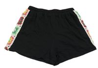 Černé bavlněné kraťasy s háčkováním Primark