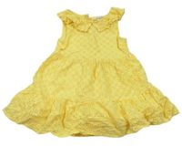 Žluté madeirové šaty s límečkem F&F