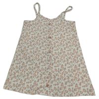 Bílý halenkový top s kytičkami Primark