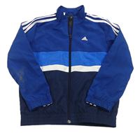 Modro-tmavomodrá šusťáková sportovní buda Adidas